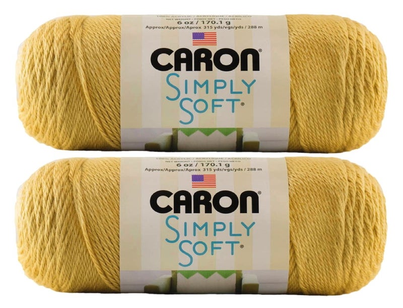 Bulk Buy: Caron Simply Soft Yarn Solids (2-Pack) (Autumn Maize)
